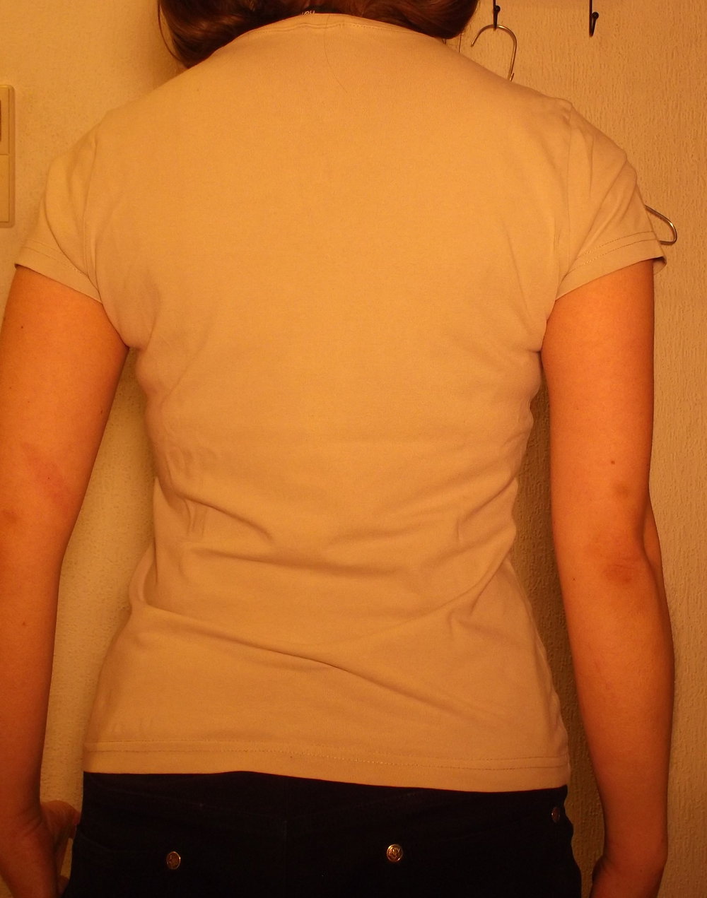 beiges basic T-shirt H&M größe S