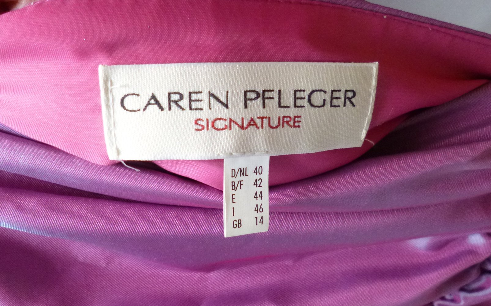 Pinkes schimmerndes langes Abendkleid, Ballkleid Größe 38