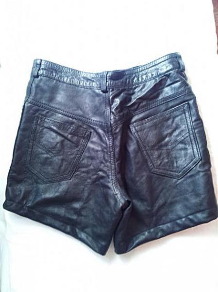  high waist shorts aus echt Leder Italien