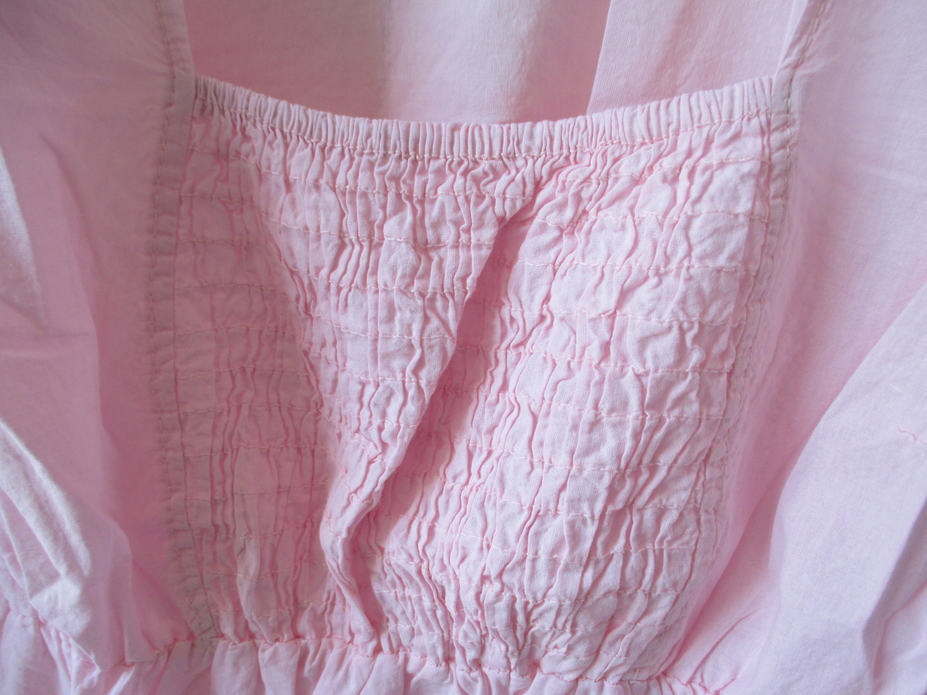 süße Tunika in Rosa, auffällige mädchenhafte Ärmel, Baumwolle, Gr.36
