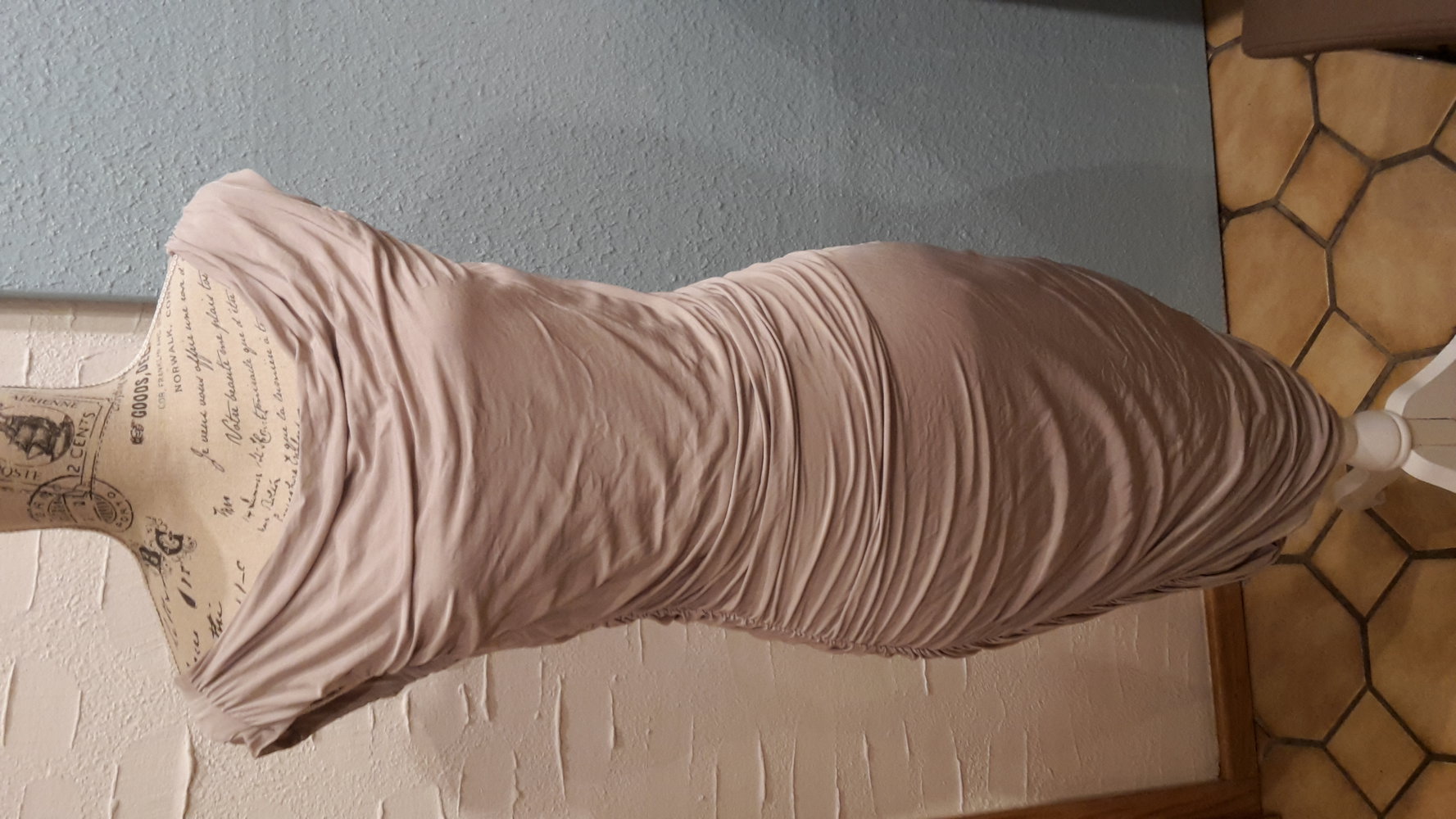 Kleid,Cocktailkleid,Gr.M/40,Party nude,grau,sandNEUw.,wasserfall 