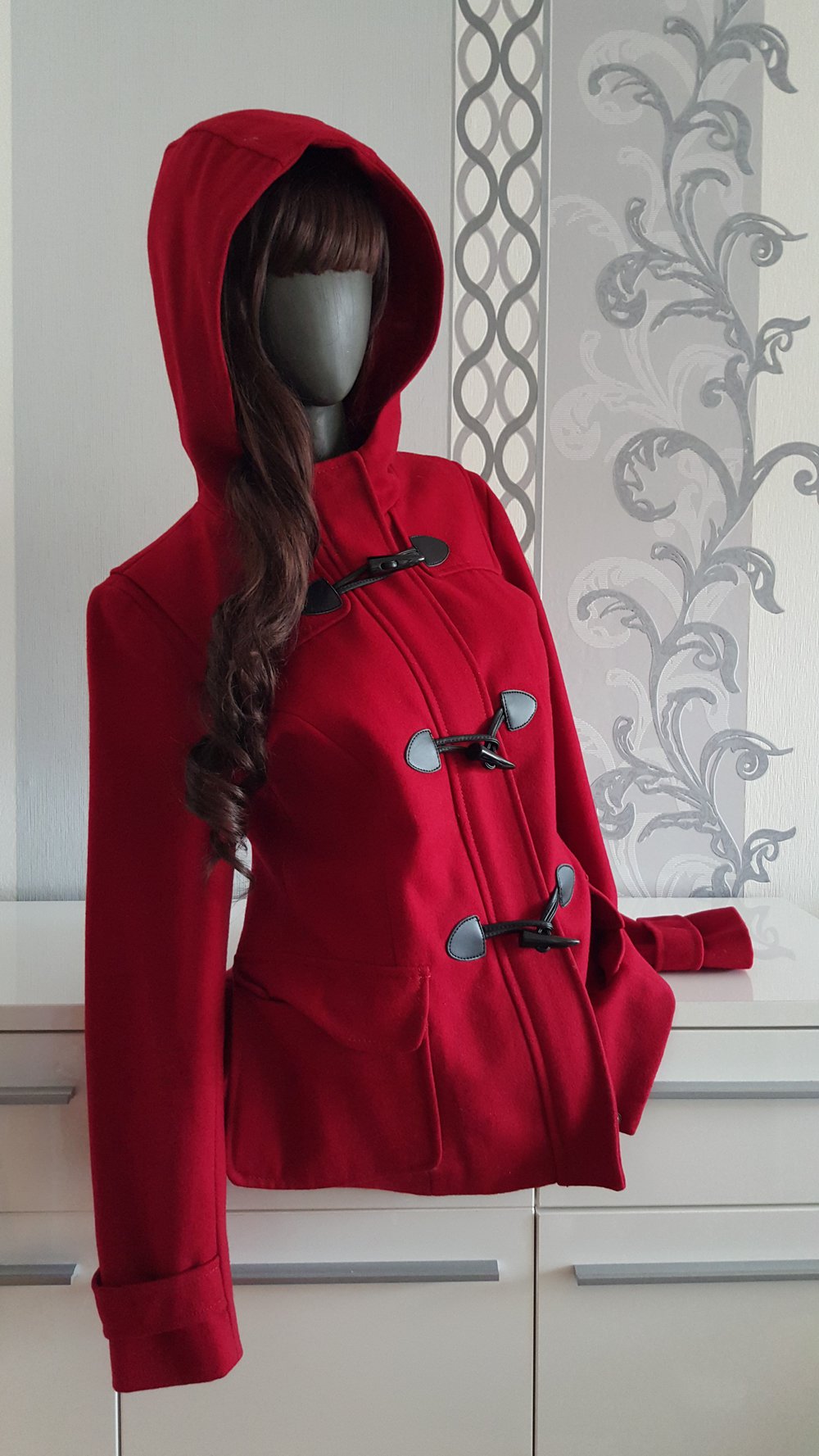Mantel Rot mit Kapuze Rotkäppchen 40 L auch M evtl. 42