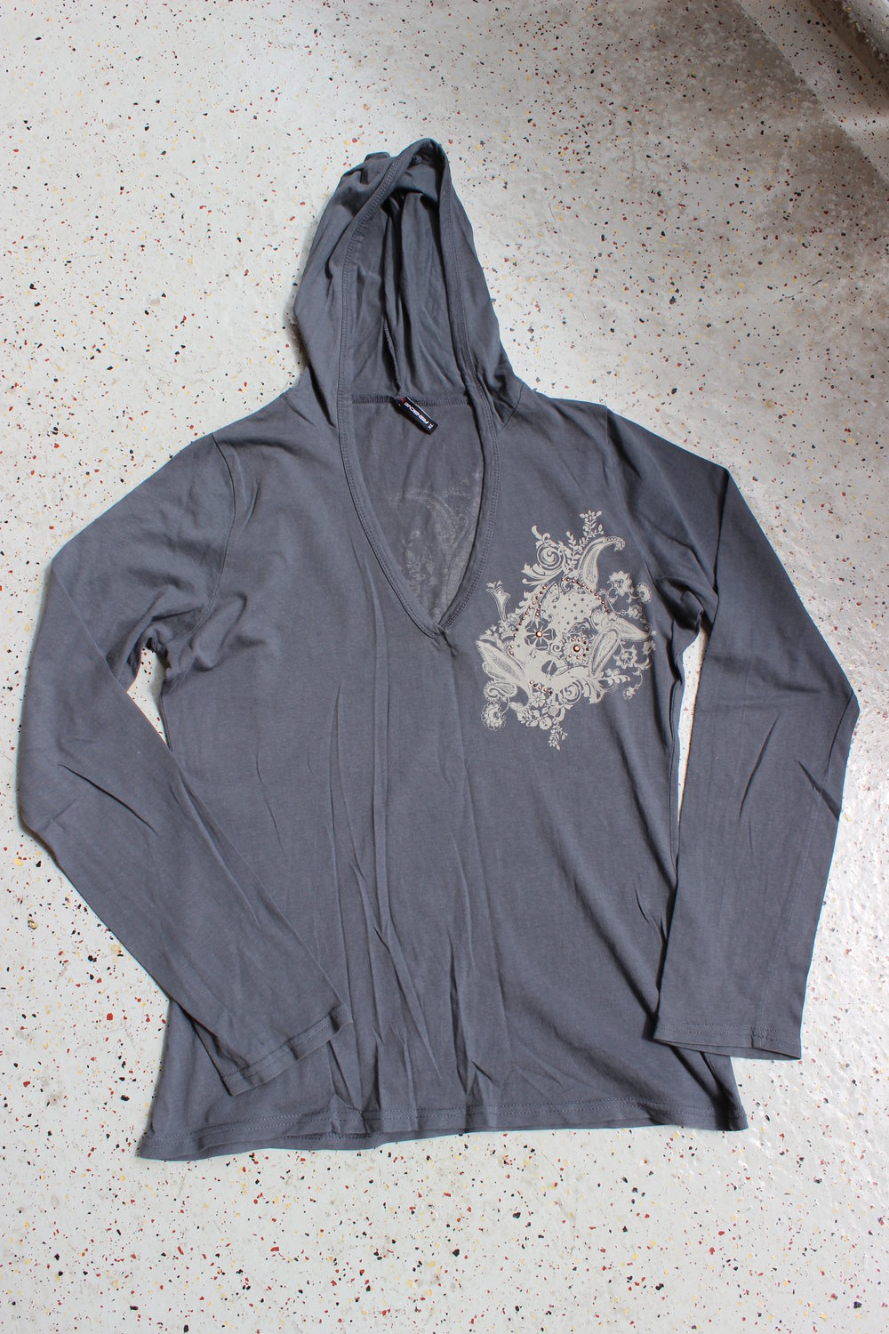 FISHBONE Scull Hoodie Shirt