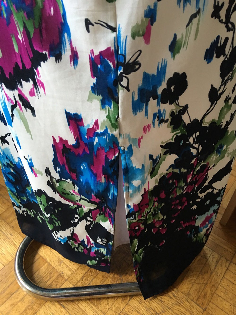 Hochwertiges Maxikleid im Blumenmuster