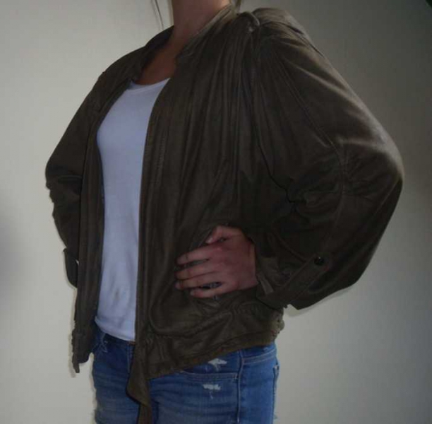 braune wildlederjacke