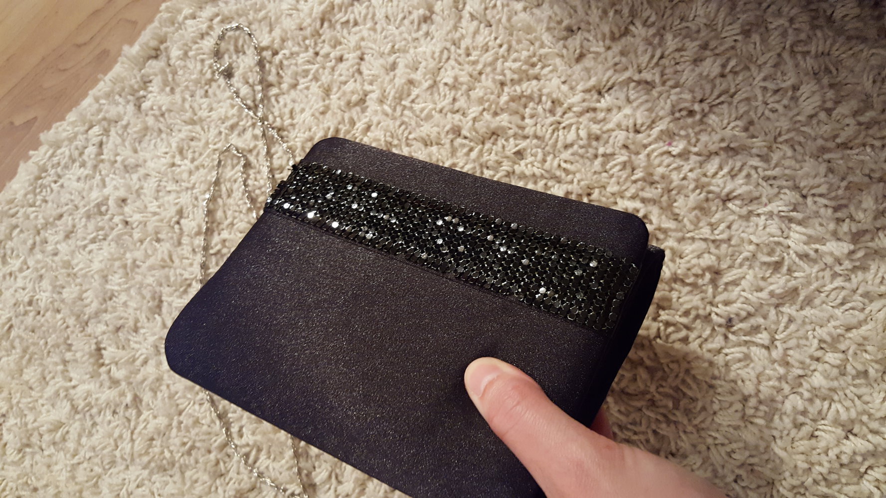 schwarze Handtasche / Clutch