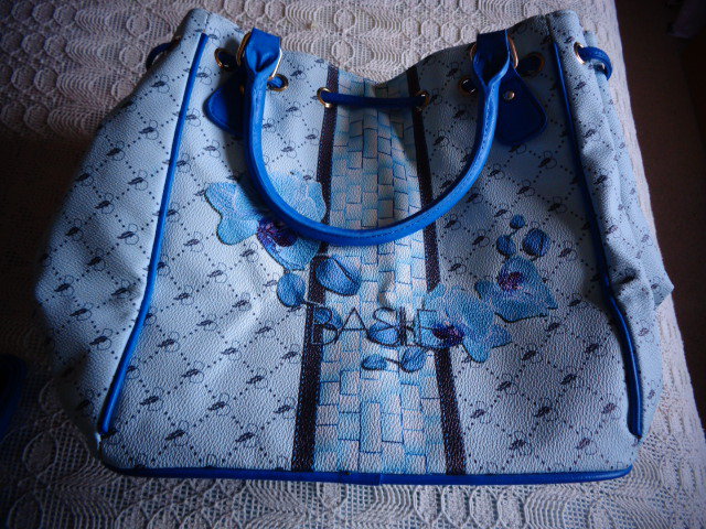 #Tasche Handtasche Umhängetasche Kunstleder NEU Farbe: Acqua