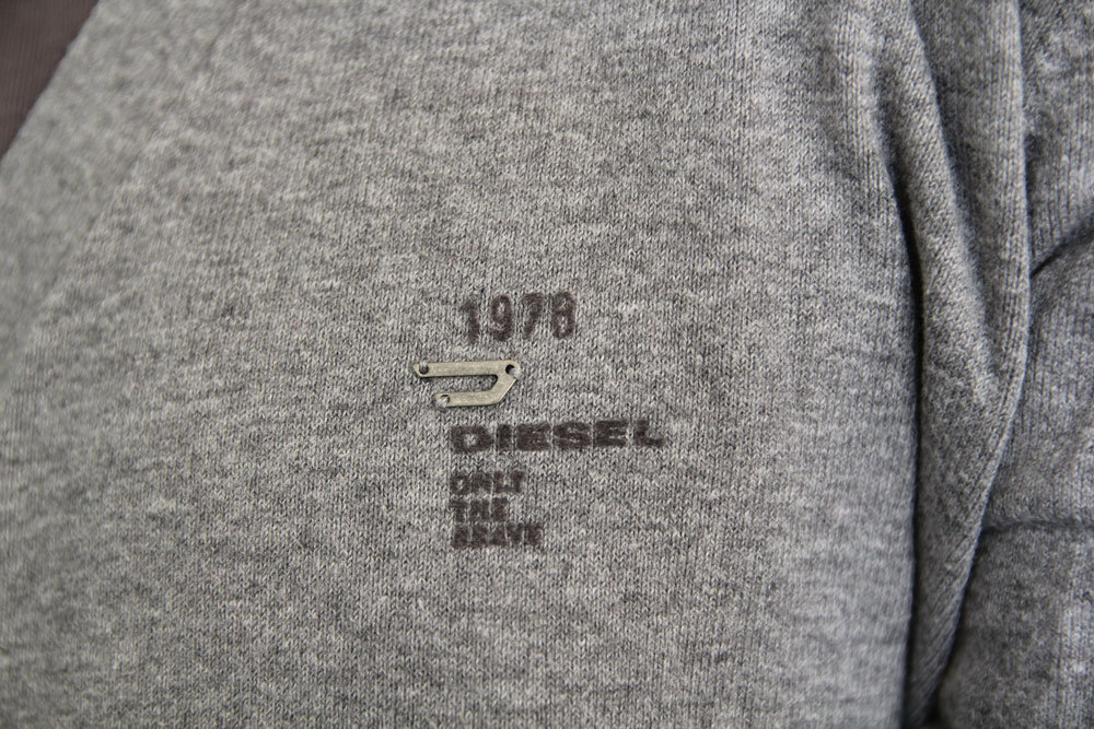 Diesel Herren Cardigan Pullover Strickpullover Pulli grau Gr. XL