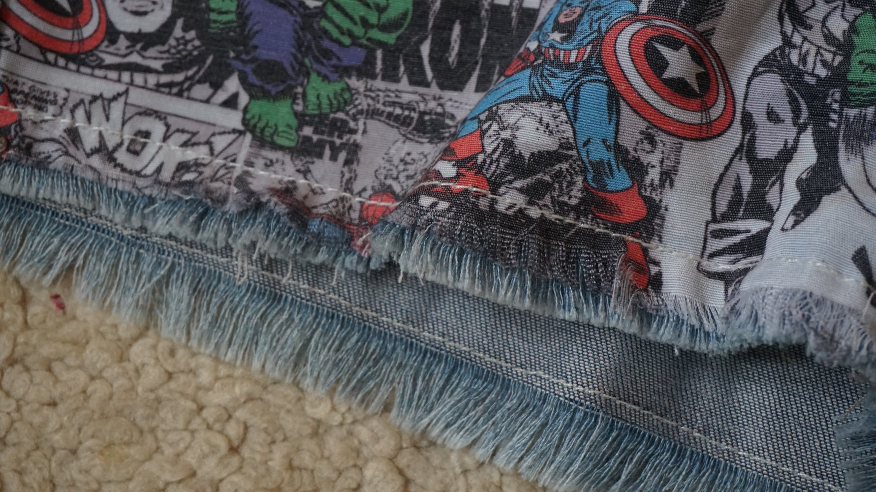 HIGHWAIST MARVEL Jeans Shorts// unique!
