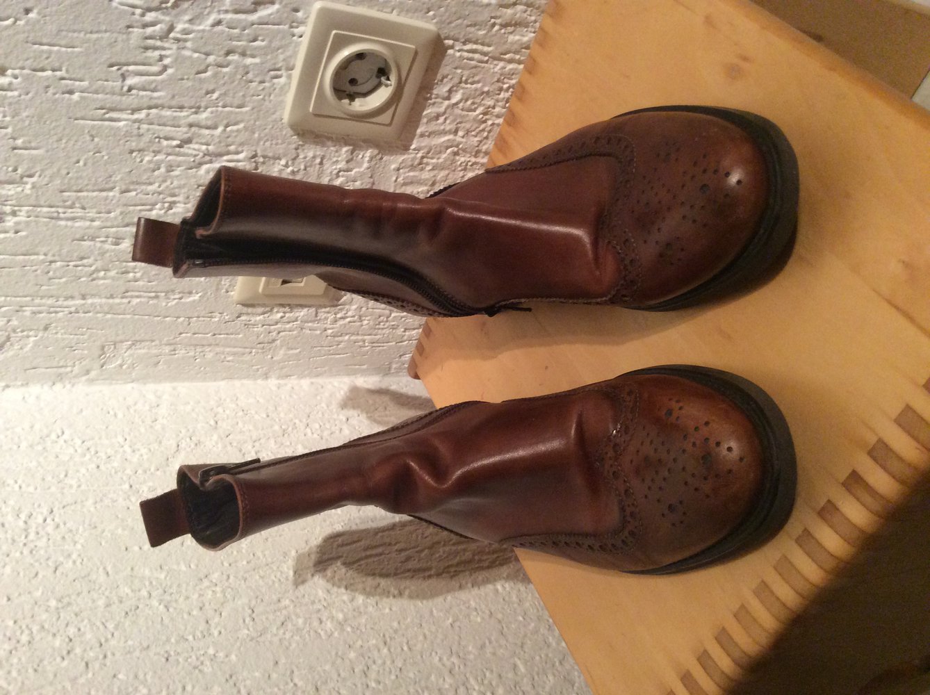 Tods Budapester Stiefel Stiefeletten Boots Glattleder Größe 8 neuwertiger Zustand Herren 