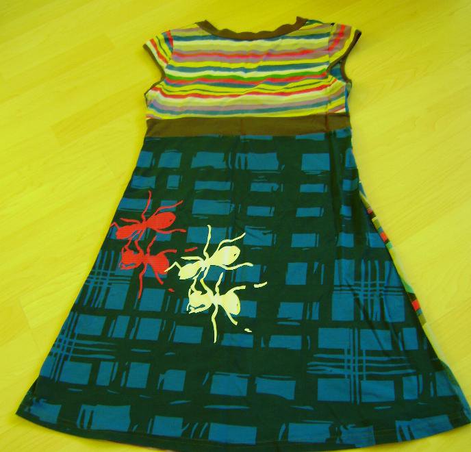 Freches ausgefallenes Shirt-Kleid Gr. ca. 38-40