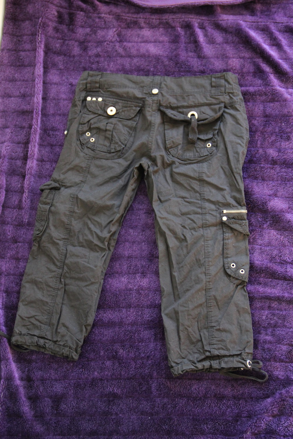 schwarze 3/4 Hose
