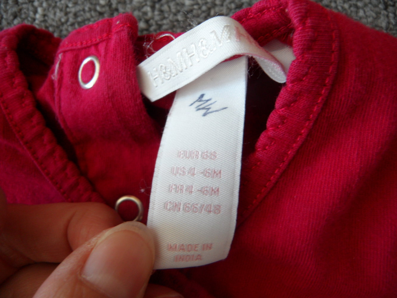 H&M Langarmshirt Himbeere a-förmig