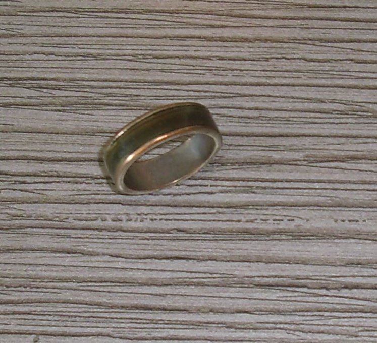 Magic Ring, Fingerring Farbwechsel, Stimmungsring, Ring, Modeschmuck, grün-braun 18mm