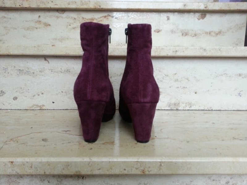 Stiefeletten Tamaris Wildleder viola lila 38