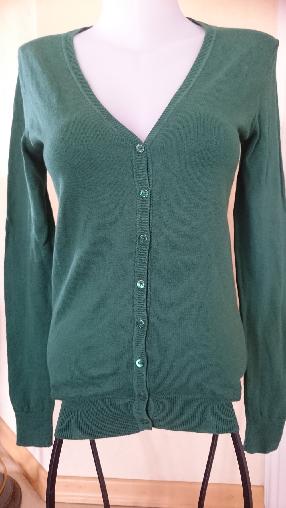 Esprit by Edc Strickjacke Gr S Grün