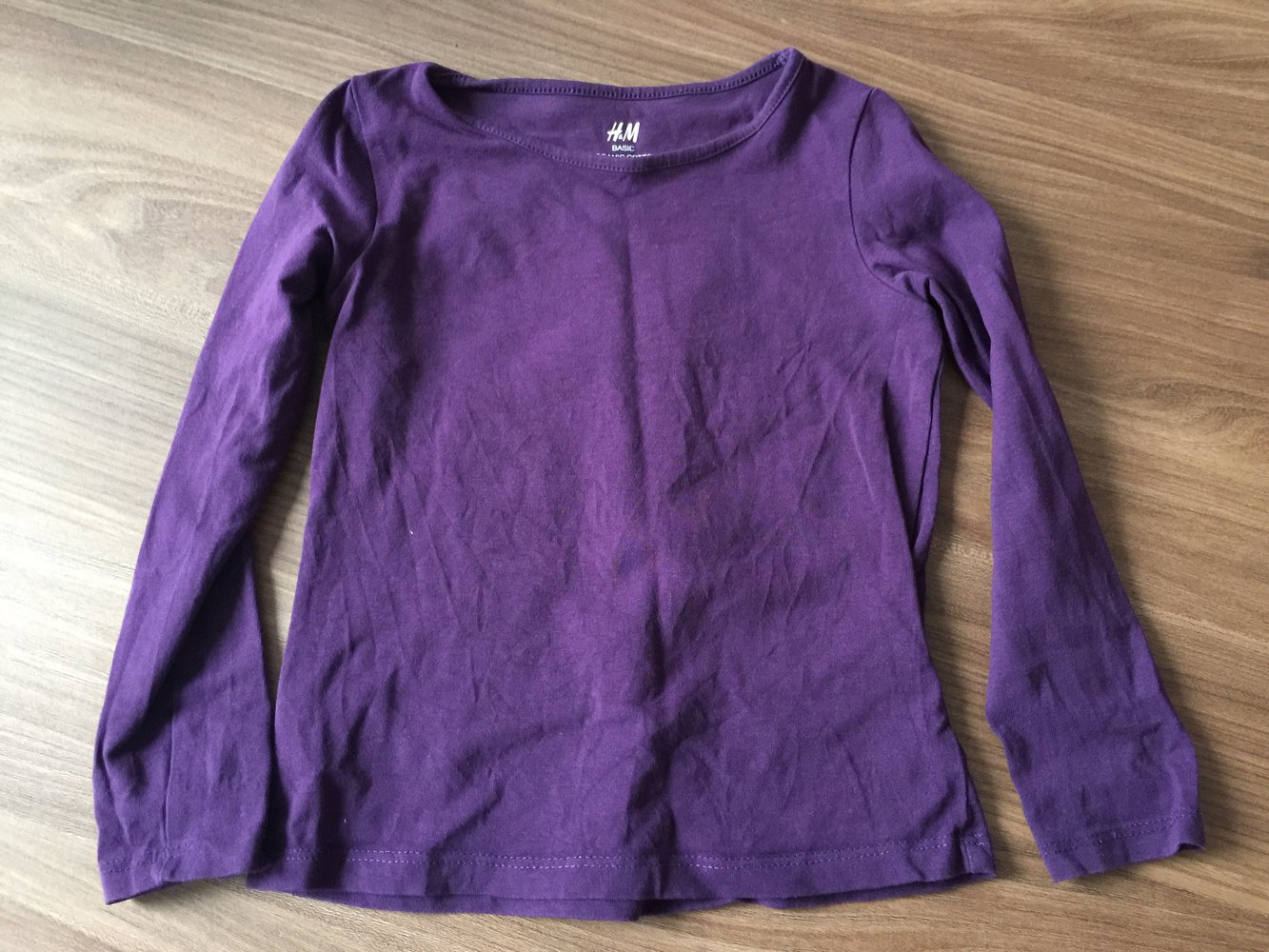 Lila Langarmshirt