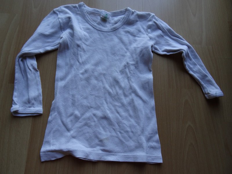 Langarm Unterhemd Palomino Gr. 116 / 122 weiß
