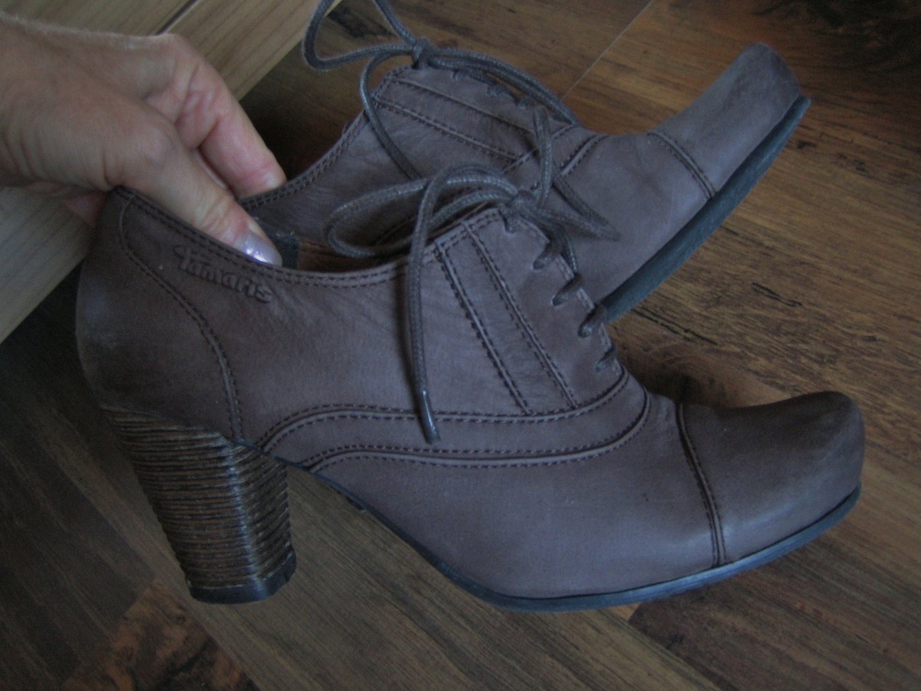 Stiefeletten Hochfrontpumps Tamaris braun