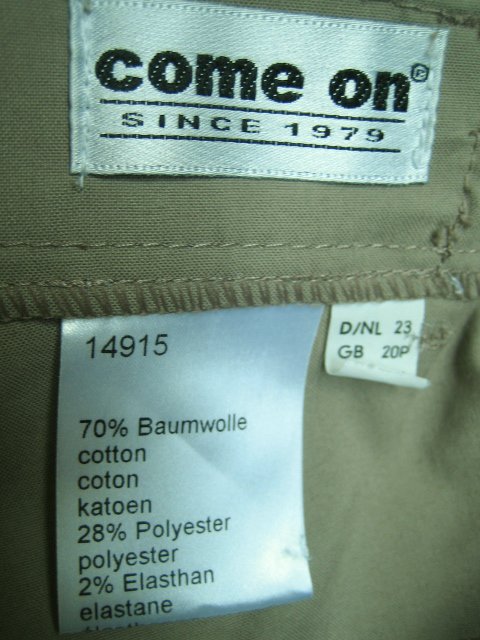 Hose Kurzgröße 23 hellkhaki