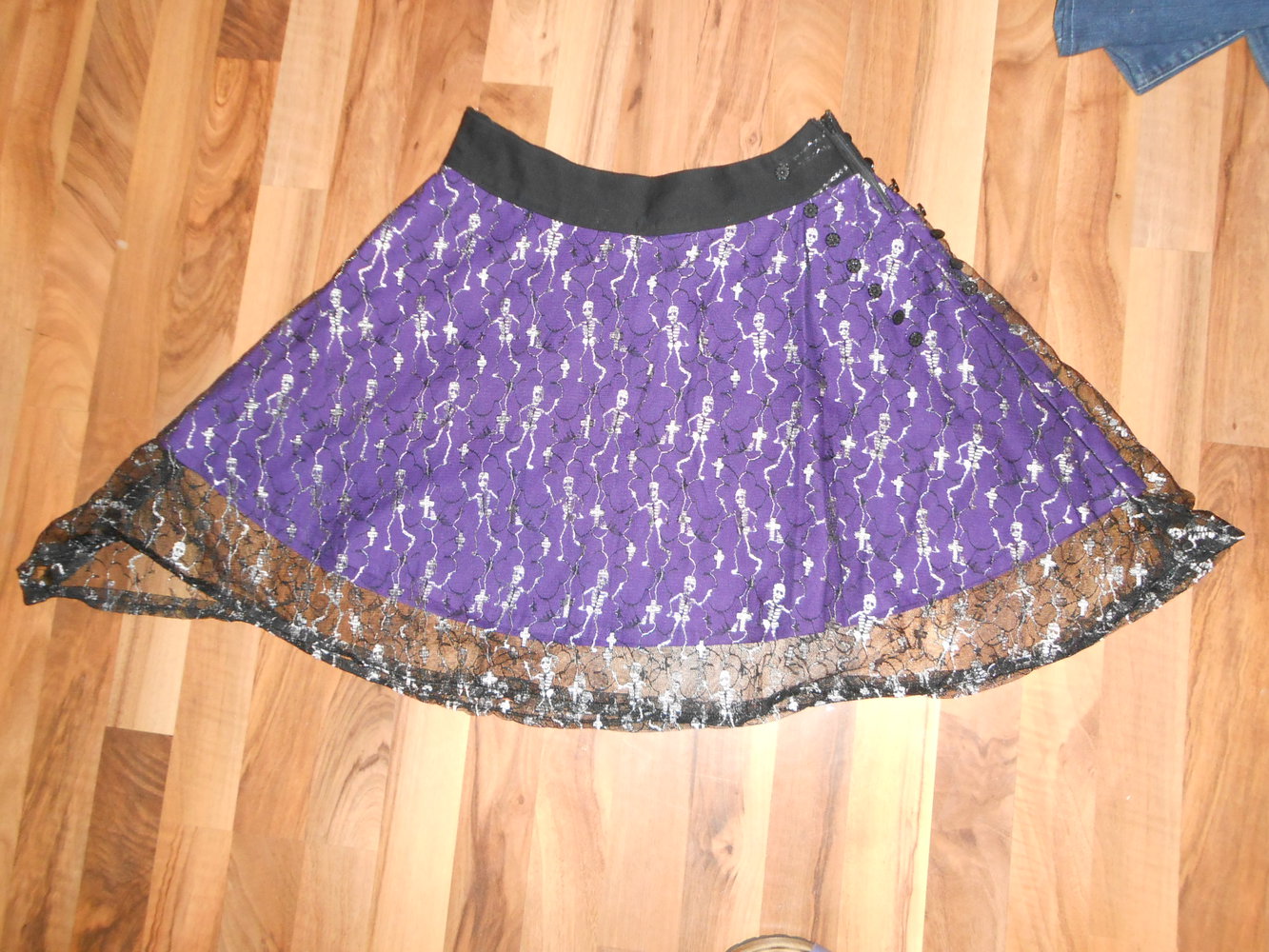 Rock lila schwarz S