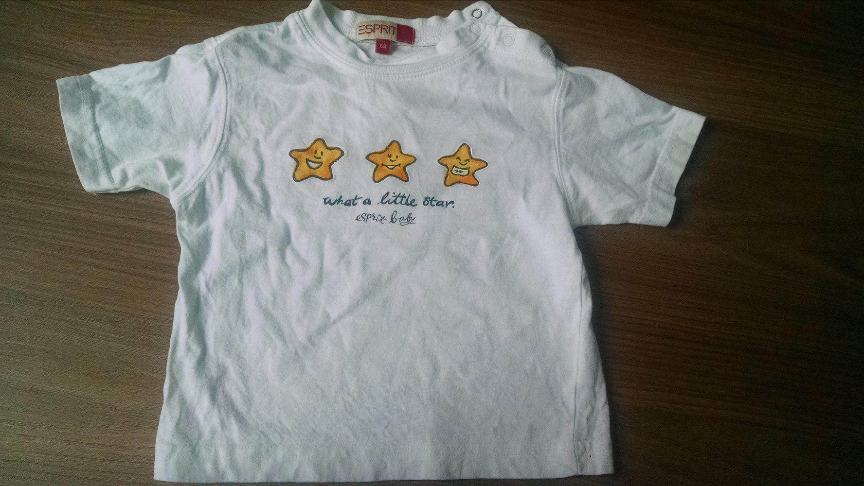 Weißes Baby-T-Shirt Gr. 68/74