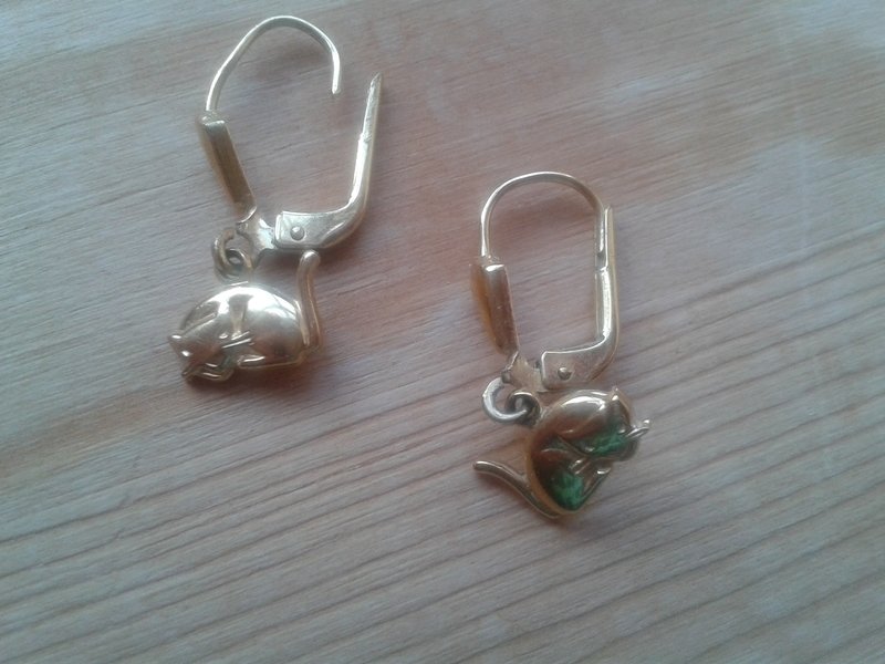 Katzenohrringe Modeschmuck