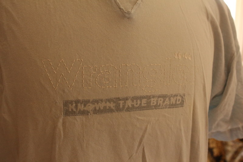 Wrangler vintage used T-Shirt hellblau Größe XL