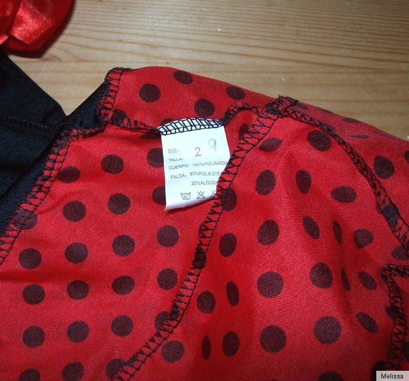 Aus Spanien-tolles Flamencokleidchen Gr.2 ca 92/98