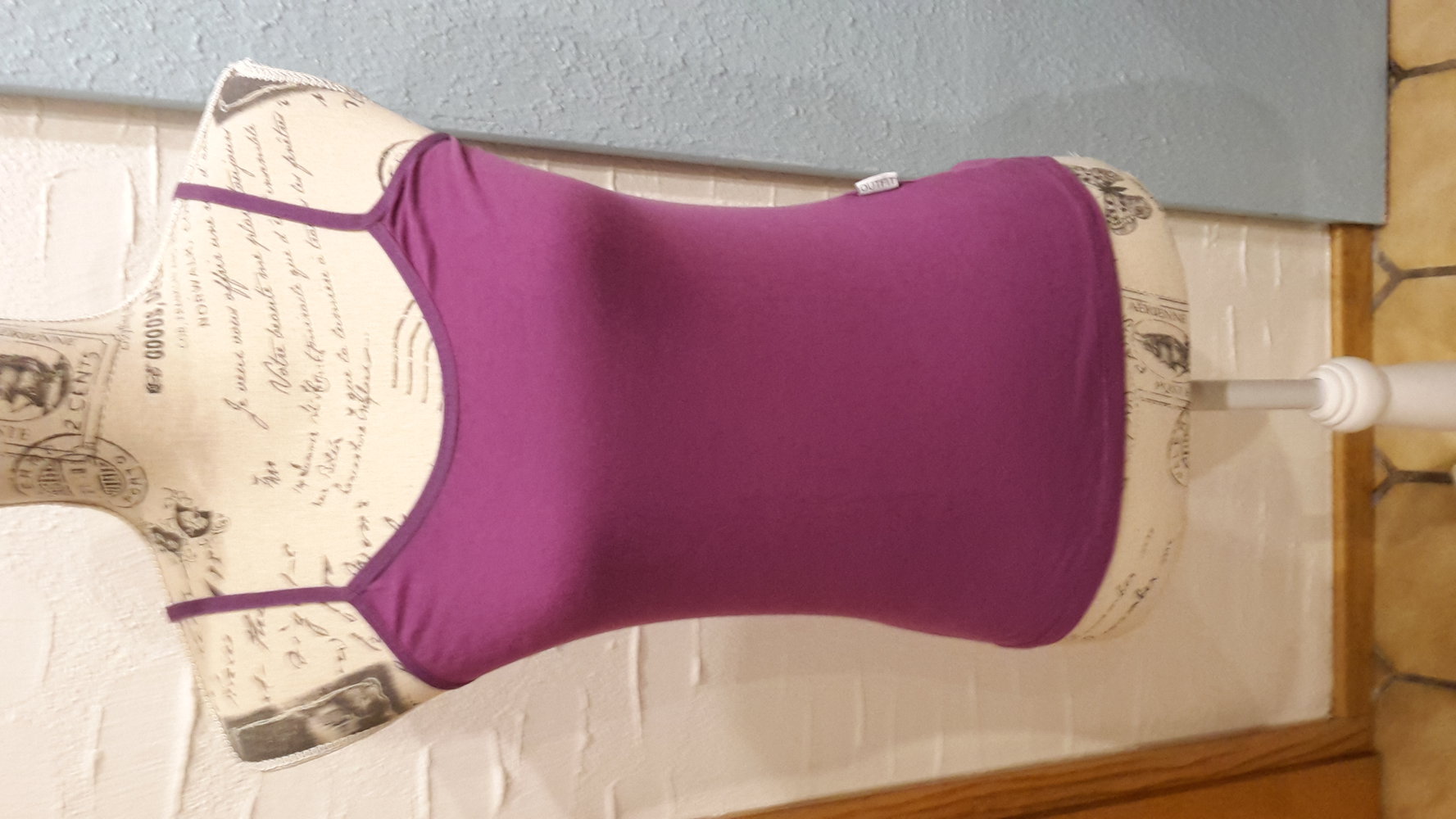Spaghettiträgertop lila violet gr. 36/S