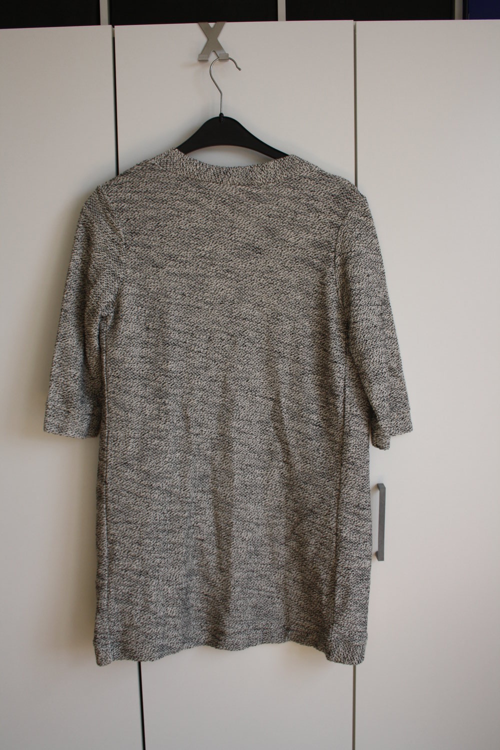 * Cardigan Longcardigan Strick weiß schwarz
