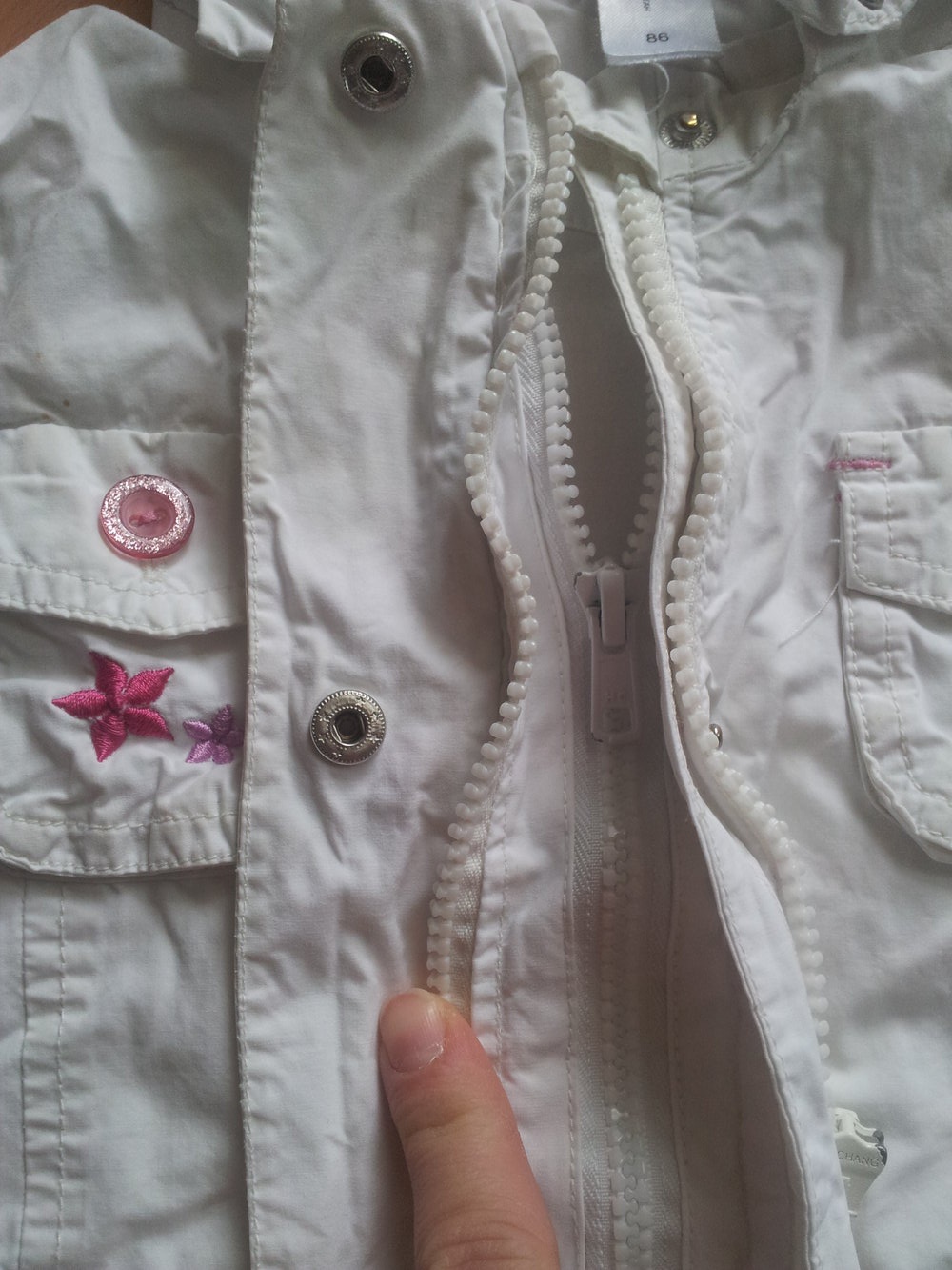  Jacke 3in1 weiß C&A Gr. 86 Übergangsjacke