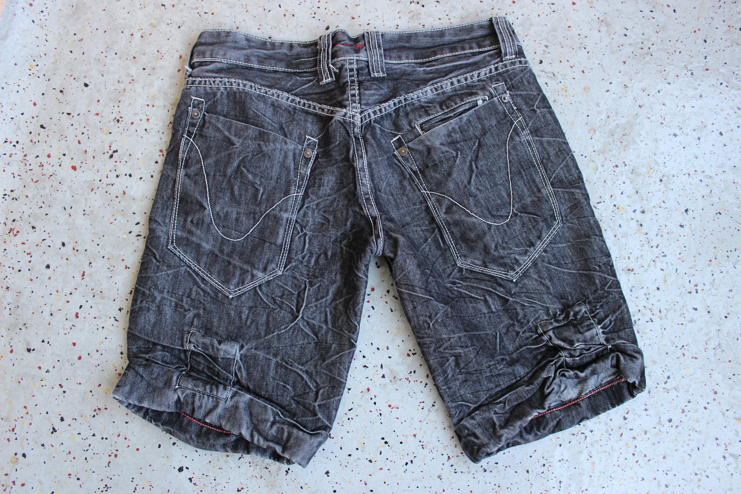 MADE FOR LOVING Jeans Shorts grau
