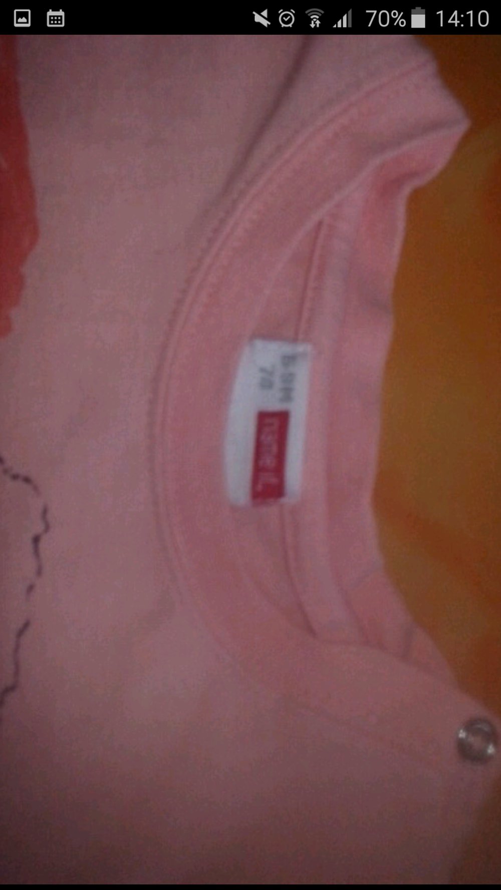 T-Shirt,Name it, apricot,Gr.74