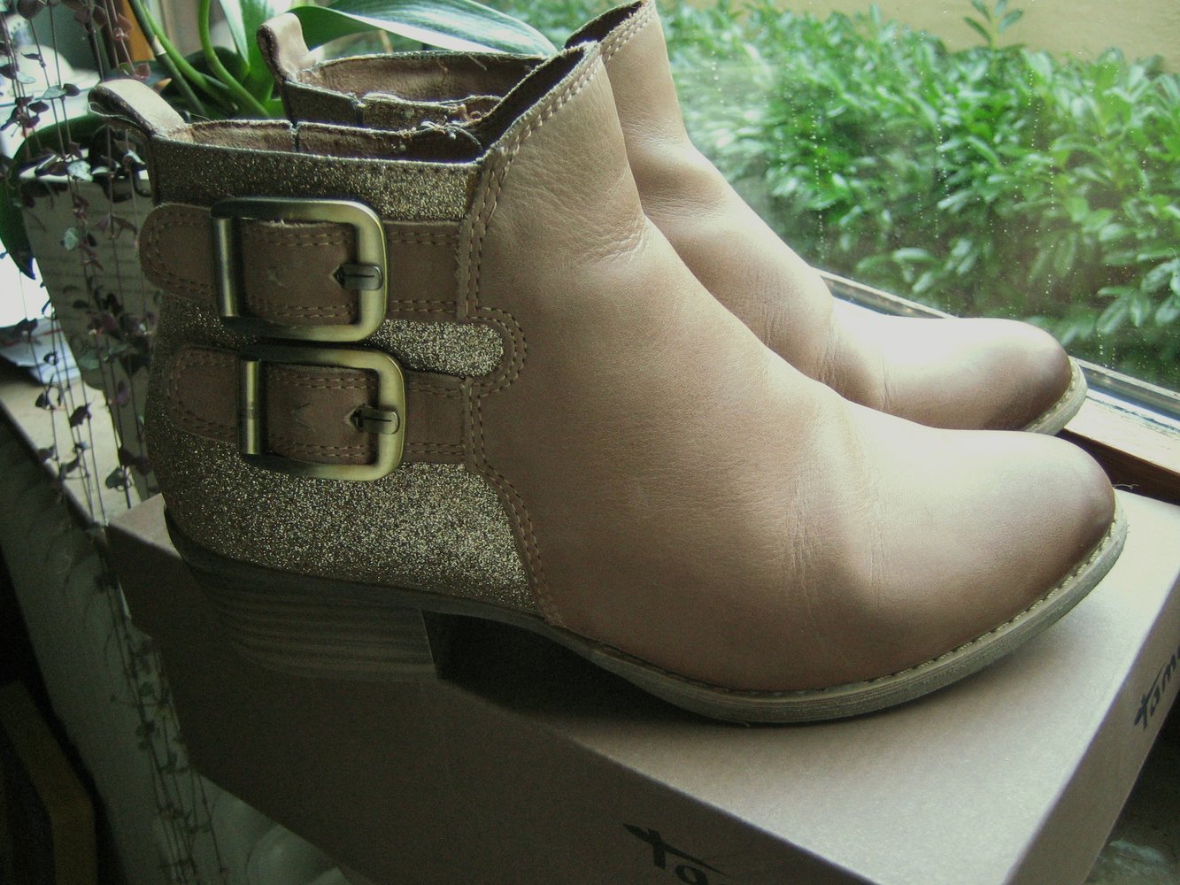Stiefeletten Tamaris Glitzer Leder