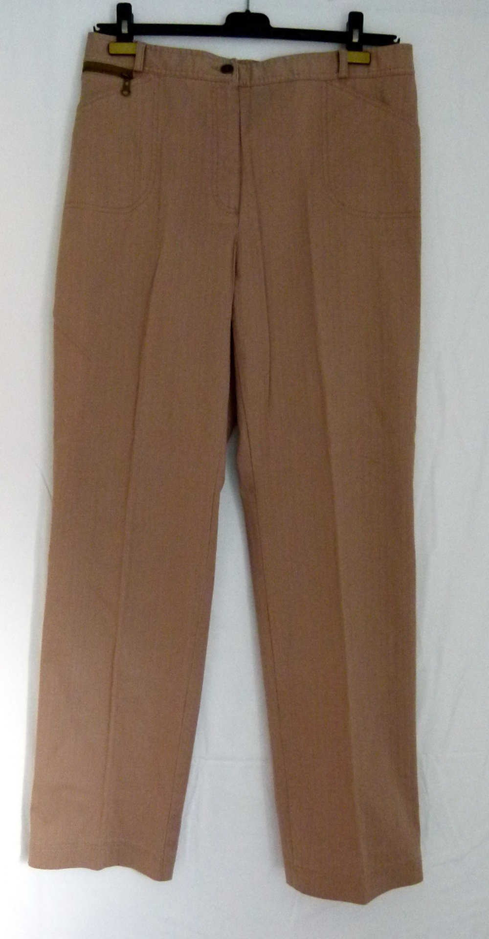 Stretch Jeans im 5-Pocket-Stil, nude hellbraun, Boho Büro Business Mori
