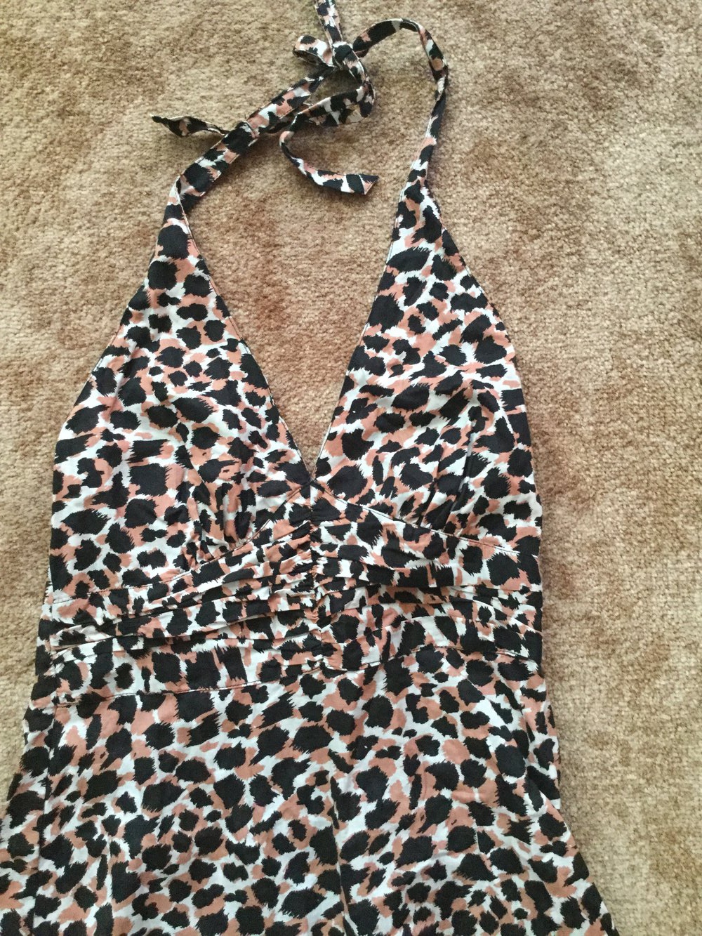 Neckholder Kleid, Strandkleid, kurz, leo, neckholder, H&M S/36