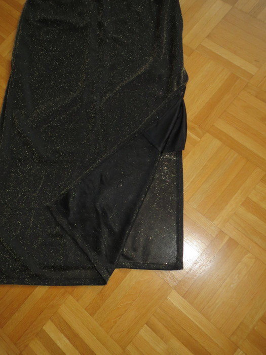 Kleid, Abendkleid, Gr.40/42, schwarz-gold
