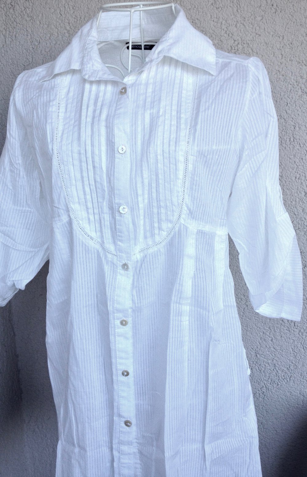 Oversized Bluse in Weiß