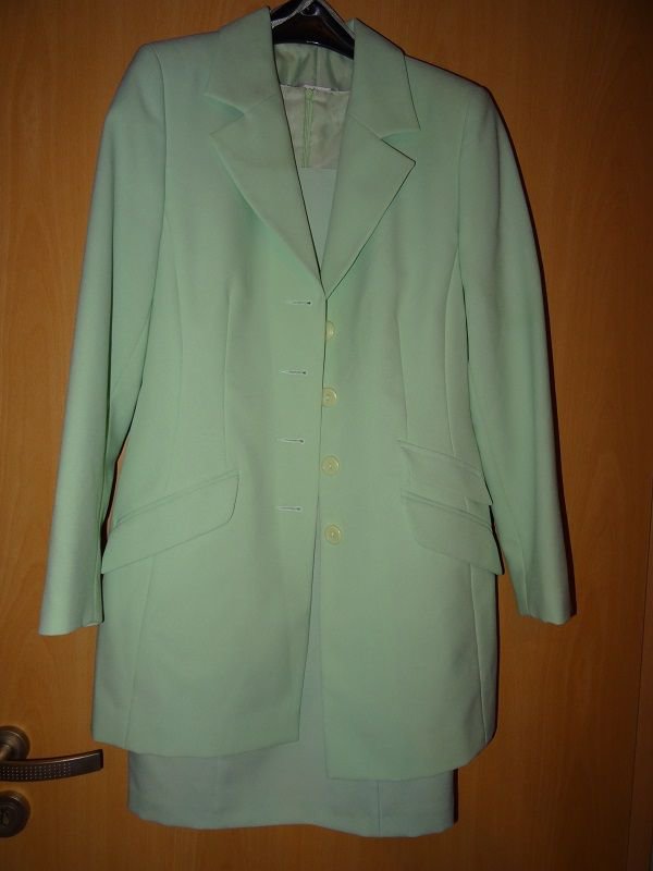 Schönes Etuikleid von Helline Gr. 36 & passendem Blazer mint