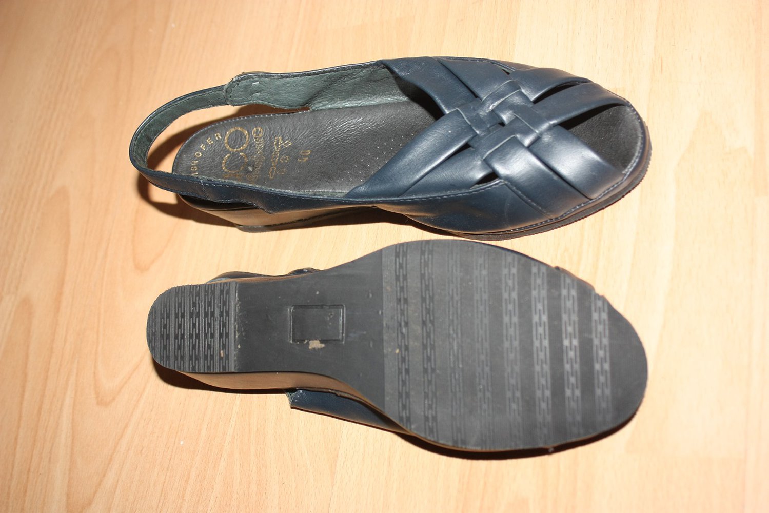 Aco Comfort, Gr. 40, Leder Sandalen Slingback