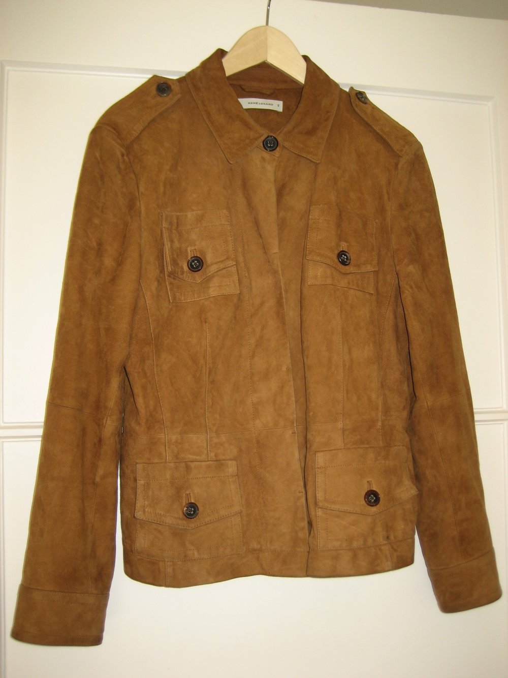 Rene Lezard, Wildlederjacke, Gr. 40, braun