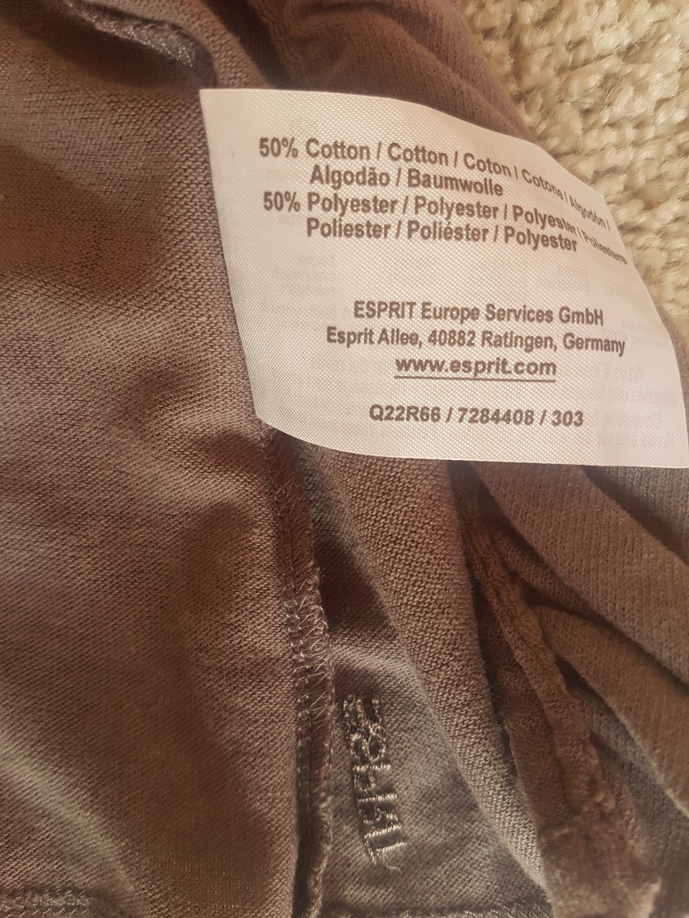 Weiche Esprit Strickjacke Cardigan Beige Braun Taupe XS S 34 36