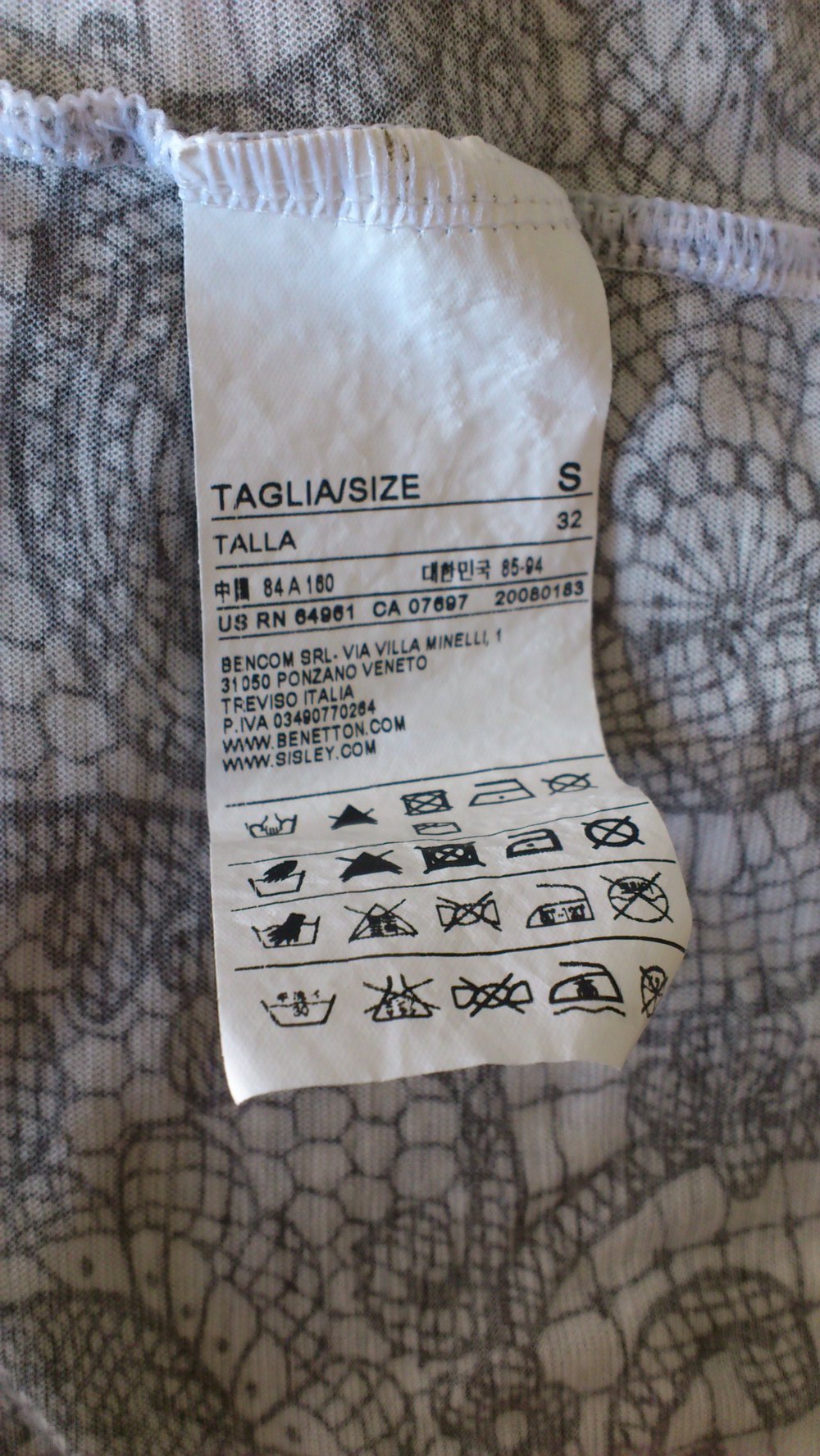 Schönes, zweiteiliges Kleid Benetton 32 XXS