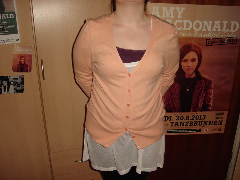 H&M Cardigan Größe L Pfirsich
