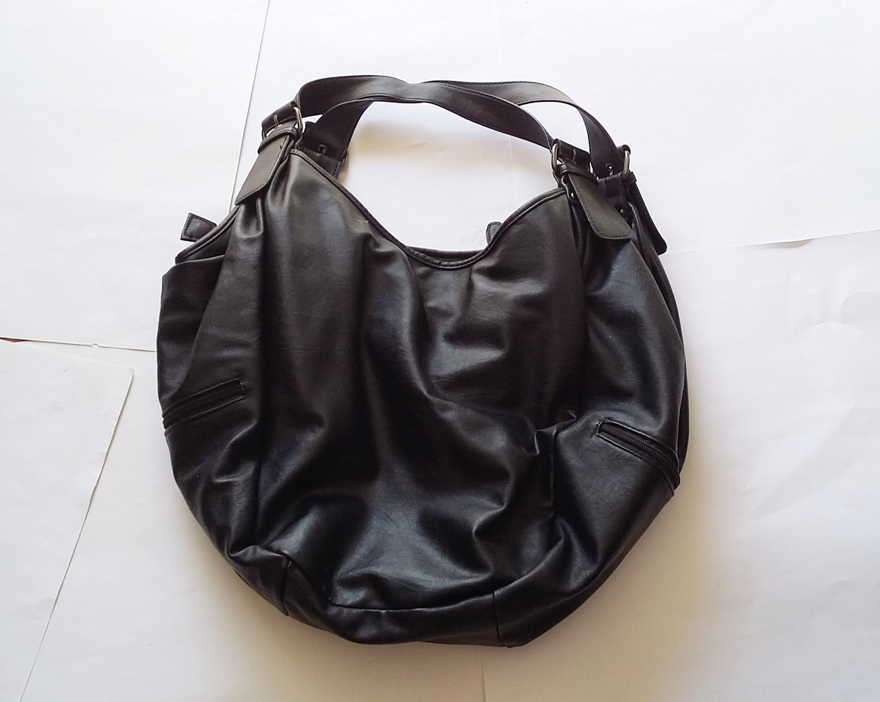 WIE NEU Tasche Handtasche schwarz Görtz groß geräumig Ledertasche
