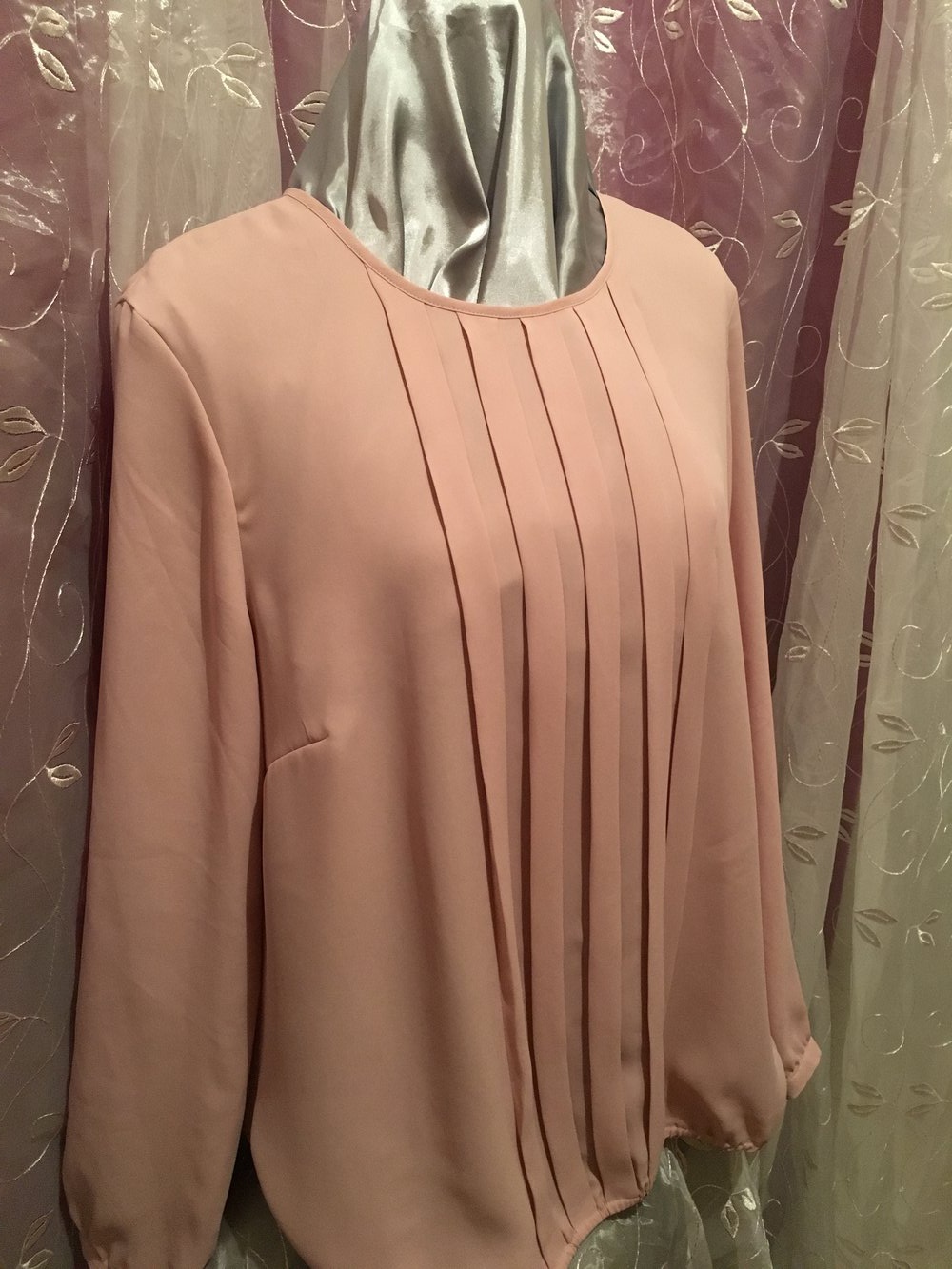  Fein fließende Bluse  in einem zarten rosa