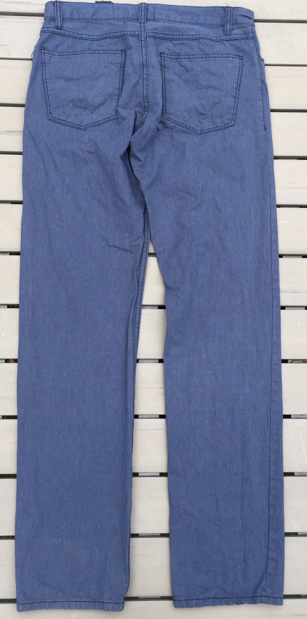 H&M HOSE wie dünne JEANS graublau Gr. 30