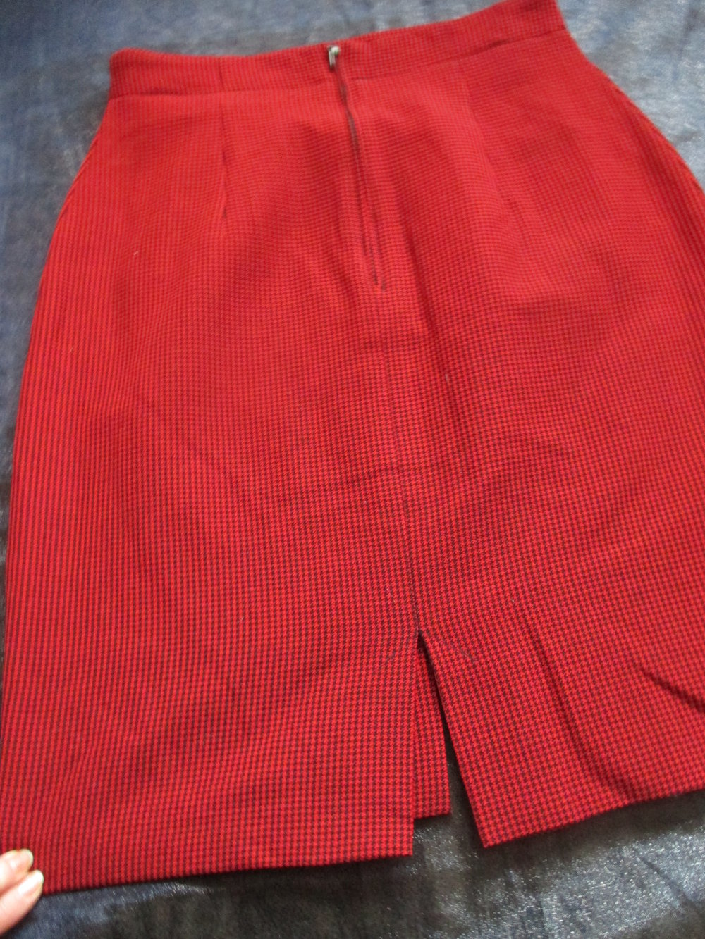 NEU * Hahnentritt * Glencheck * Pepita * Sekretärinnen * Schurwolle * Pencil Skirt * Shift * Etui * High Waist * Mini Rock 