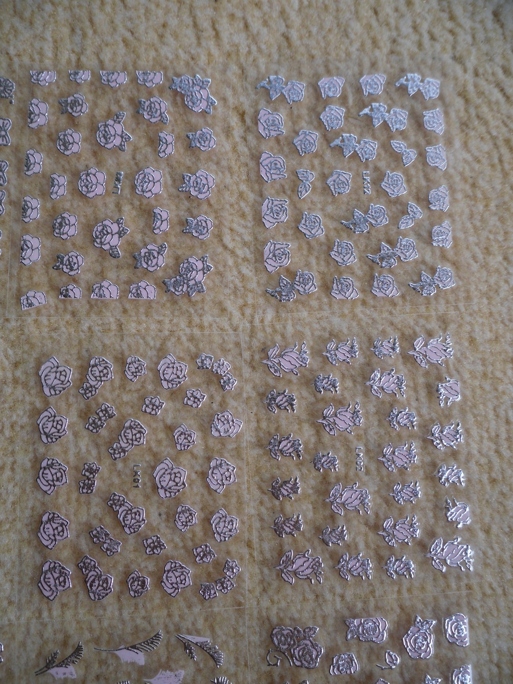 18 Bogen Nagelsticker